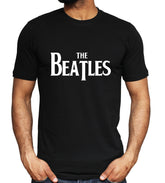 The Beatles Inspired Logo T-shirt Retro Rock Band Tee Classic Music Gift Top